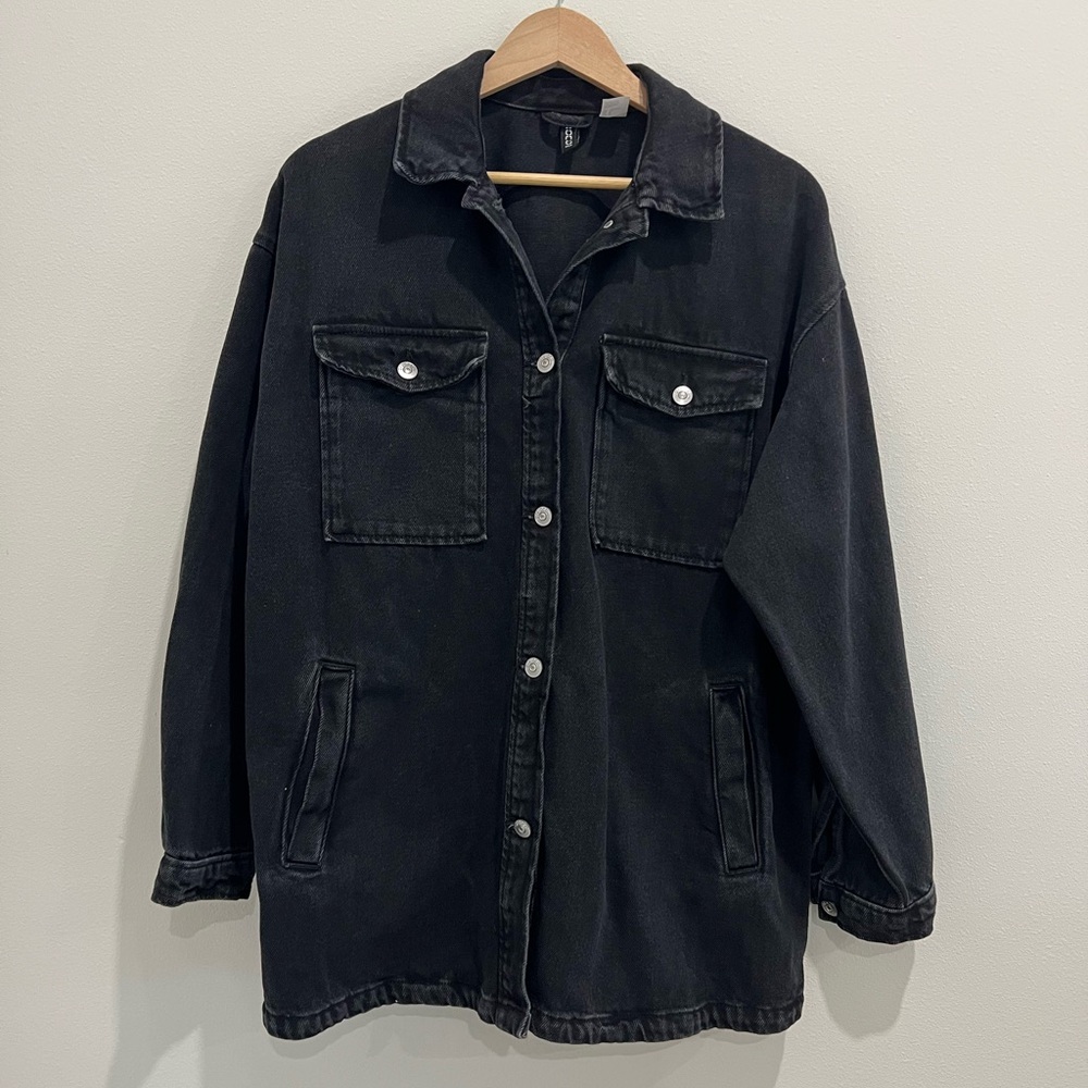 Black Denim Shacket